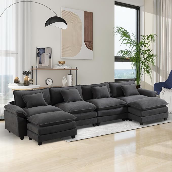 Modular Sectional Sofa, Cloud Couch by OQQOEE