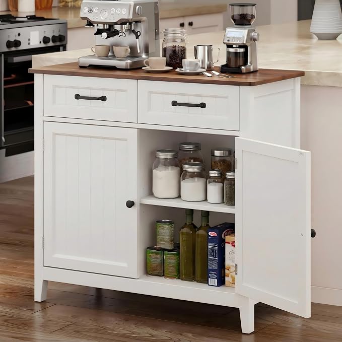 Bealife 32" Buffet Cabinet, Kitchen Island by Bealife