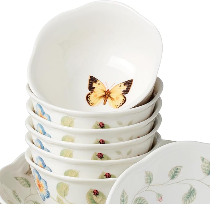 Lenox Dinnerware Set, Butterfly Meadow 24-Piece Bowls Set, Service - Image 2