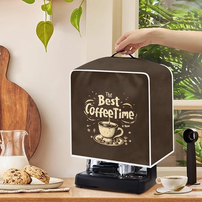 Coffee Time Coffee Maker Cover Lightweight Coffee Pot Cover Dust Protection - Image 5