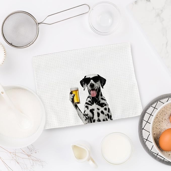 Dalmatian Gifts Wine Kitchen Towels Set of 2, Gifts - Image 6