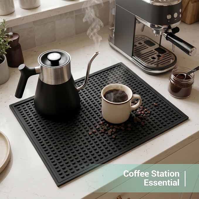 Rubber Bar Mat for Counter, Heat Resistant & Spill-proof Countertop Protector - Image 6
