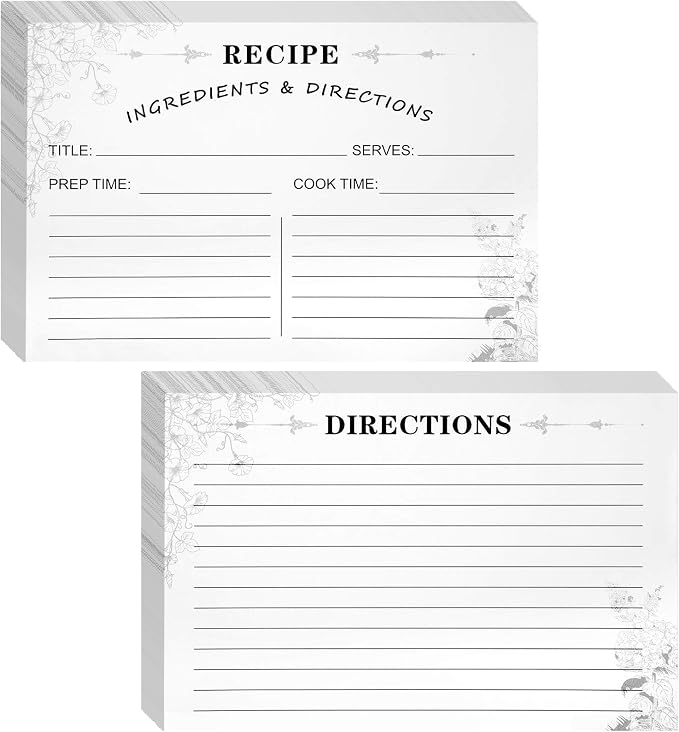 Outus 80 Pack 4 x 6 Inch Vintage Recipe Cards by Outus