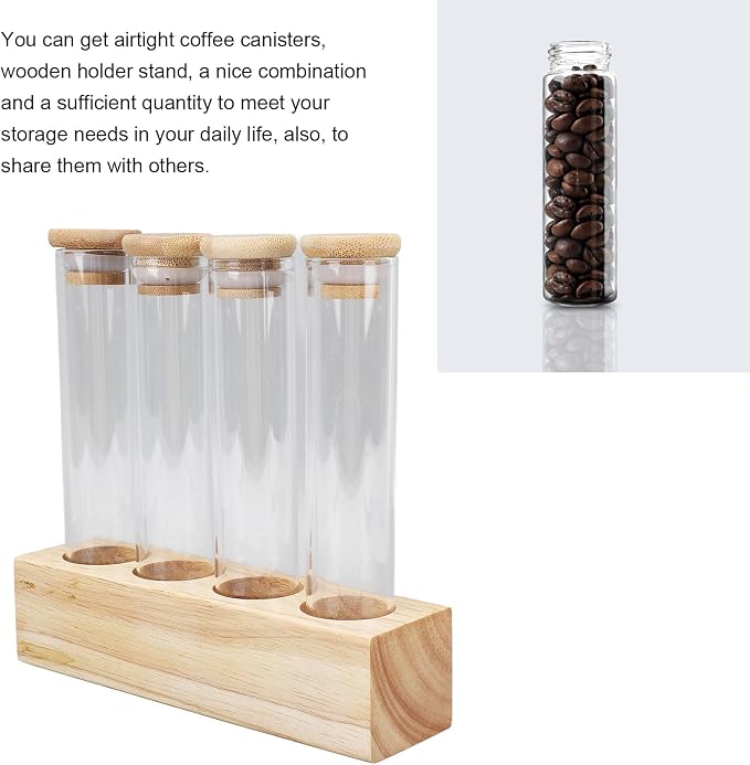 Focket Coffee Bean Container, Single Dose Coffee Bean Storage Tubes, Coffee - Image 4
