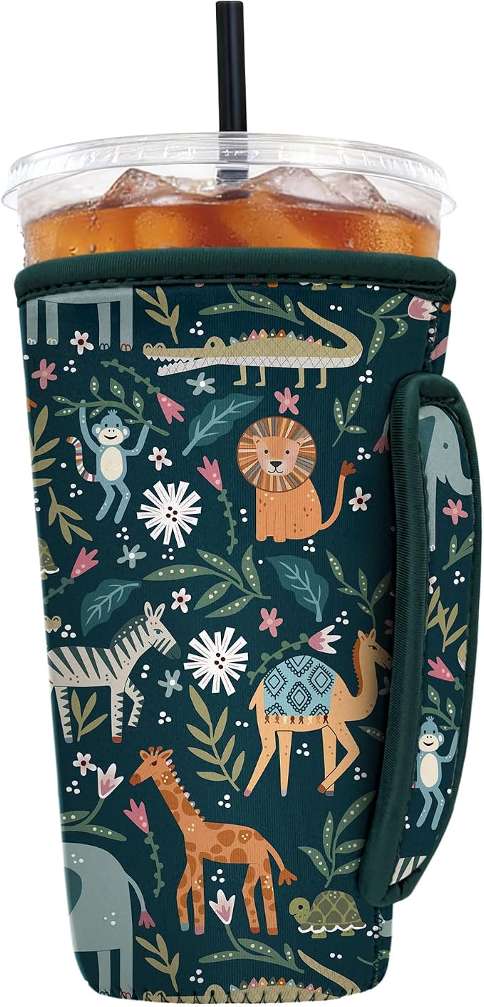 Reusable Insulated Neoprene Iced Coffee Sleeve by Cavllson