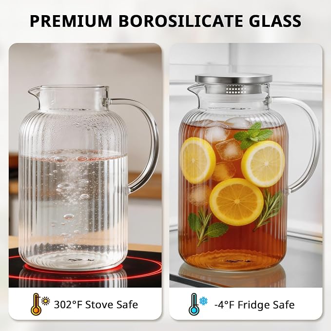 Bivvclaz 1 Gallon Glass Pitcher - Image 6