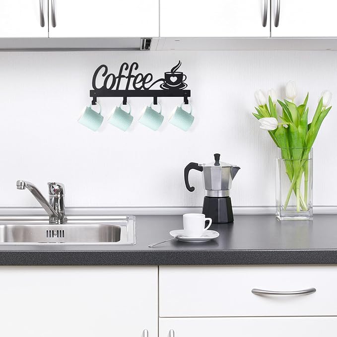 CUKE2BEET Wall Mounted Coffee Mug Holder - Image 4