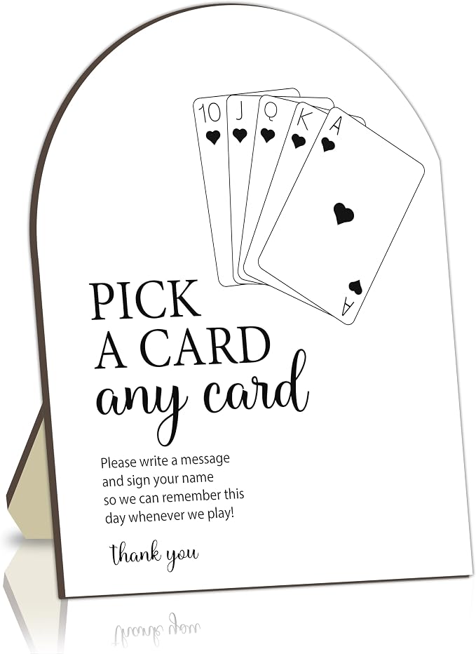 Playing Card Sign, Playing a Card Station Sign by Unknown