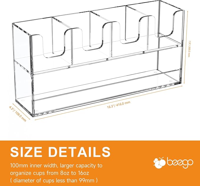Beego 5-Compartment Cup Holder for Countertop - Image 9
