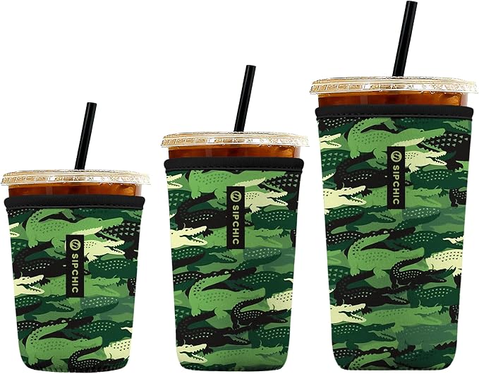 Iced Coffee Sleeve – Neoprene Reusable Cup Sleeves by Unknown