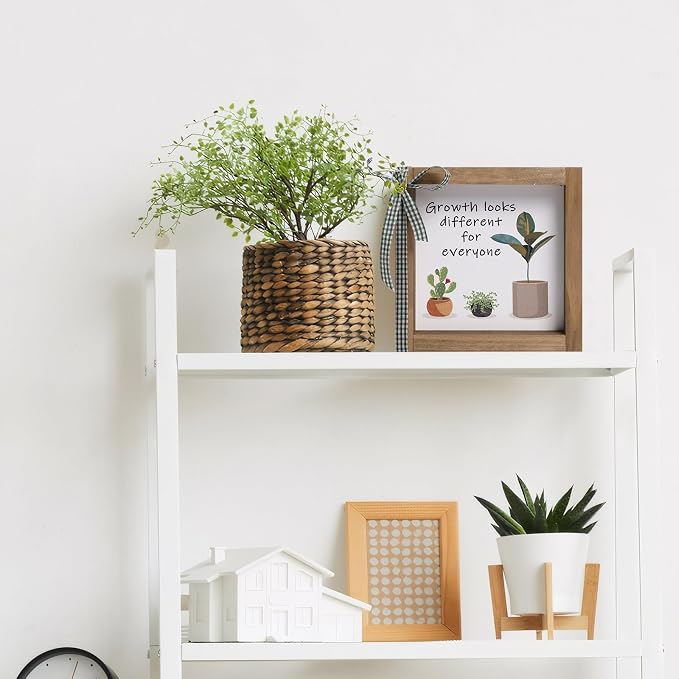 6 Inch Office Desk Decor, Wooden Growth Looks Different - Image 3