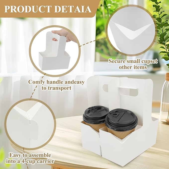 HFH Disposable 2-Cup Drink Carrier - Image 3