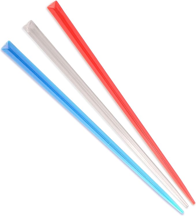 BambooMN - Triangular Prism Plastic Pick 4.5" - Assorted - 300 Pieces by BambooMN