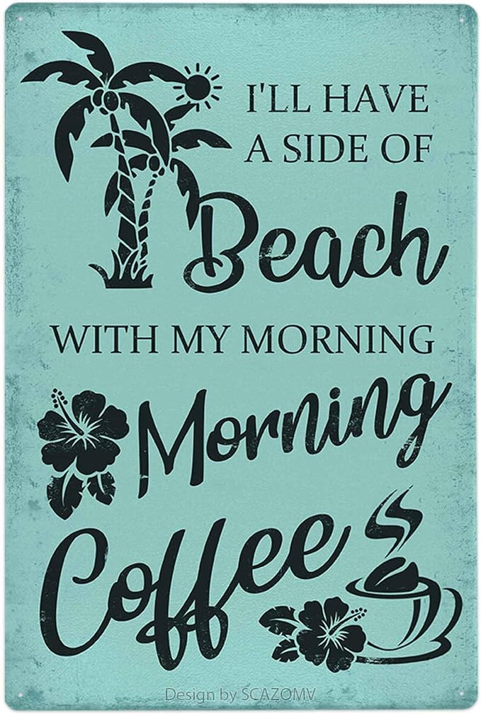 Funny Coastal Metal Sign by SCAZOMV
