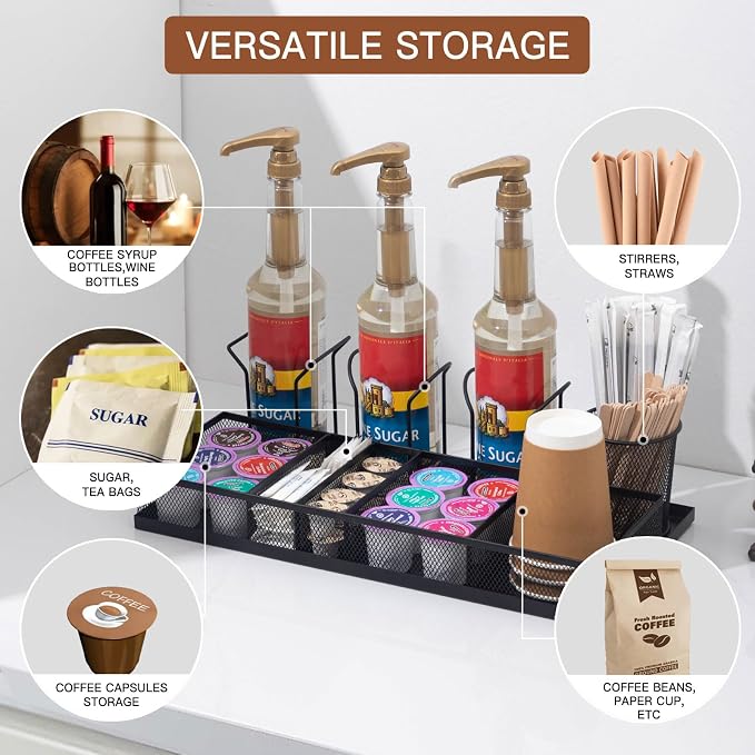 Coffee Bar Organizer, Coffee Station Organizer - Image 2