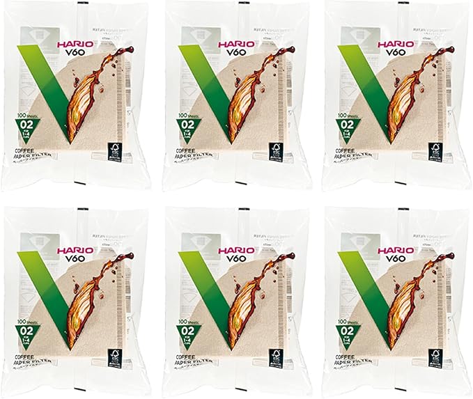 Hario V60 Paper Coffee Filter, Size 02 by Hario