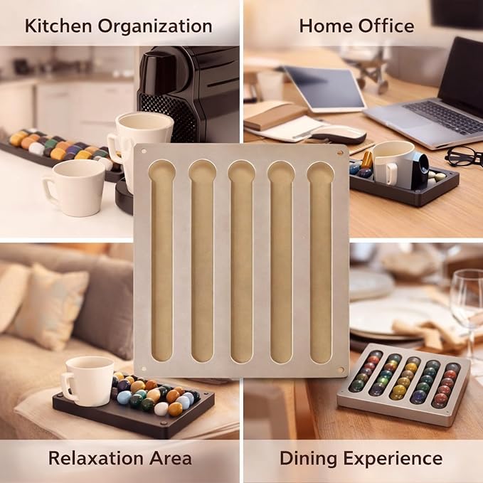 Coffee Capsule Holder, Wall Mounted Coffee Capsule Storage Display Rack - Image 3
