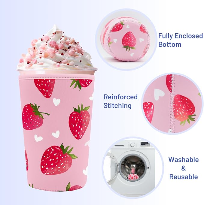 Iced Coffee Sleeve Reusable Cup Sleeves - Image 5
