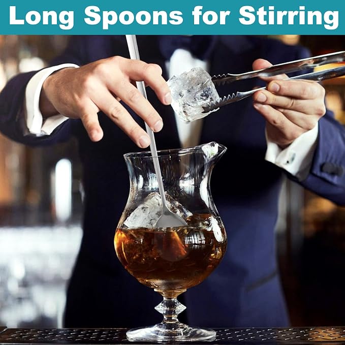 Ninsula 9.5-Inch Long Spoon, Ice Tea Spoons - Image 5