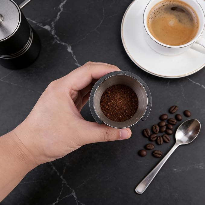 Coffee Dosing Cup 58mm, Stainless Steel Espresso coffee Dosing Cup, Coffee - Image 8