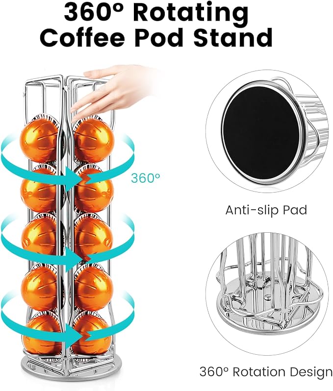 Coffee Pod Stand Holder for Nespresso Vertuoline 20 Pods, Coffee Bar Vertuo Pod - Image 3