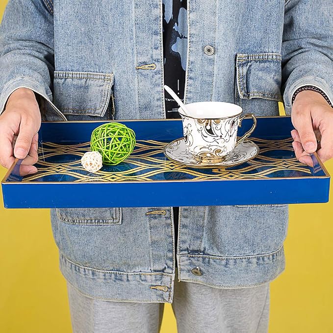 MAONAME Blue Decorative Tray - Image 3