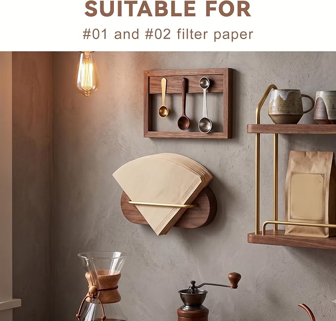 Coffee Filter Container, Coffee Filter Storage Coffees Filters Stand | Wall - Image 4