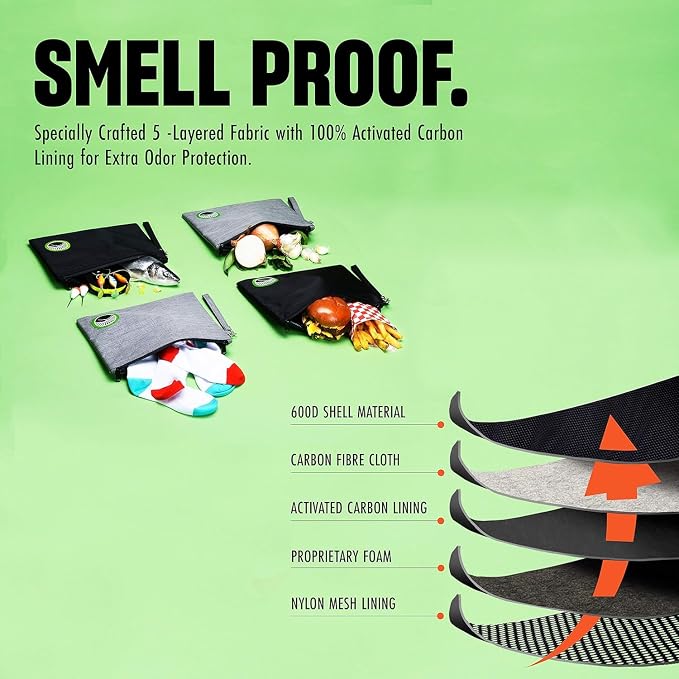 Enjoy Native Large and Small Smell Proof Bag Combo, Smell Proof Container - Image 2