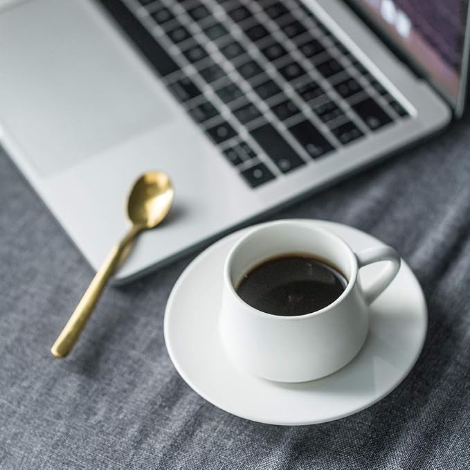 YHOSSEUN Espresso Cups Set of 6, Ceramic Expresso Shot Cups - Image 8