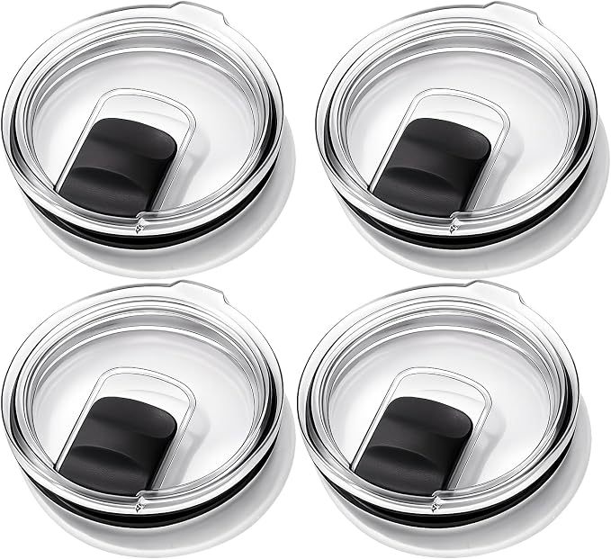 4 Pack Magnetic Slider Lids Compatible by AZJCKEW