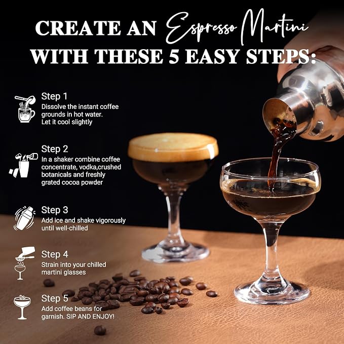 Espresso Martini Kit Gift Set for Women & Men, Complete Cocktail Making Kit - Image 3