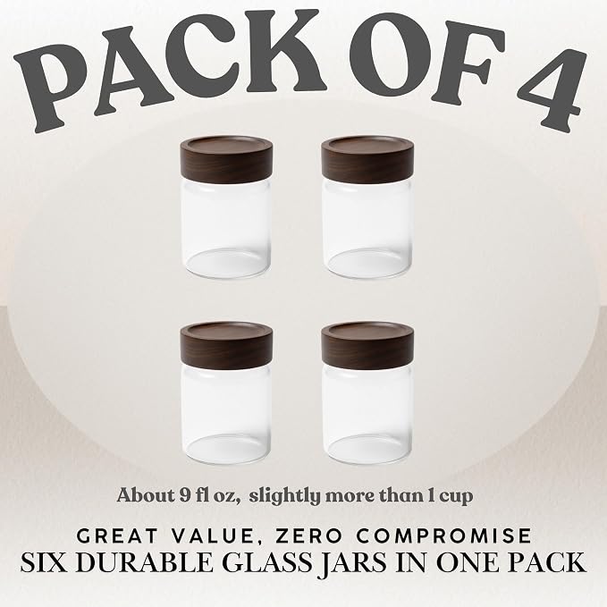 Wide Mouth Glass Storage Jars - Image 8