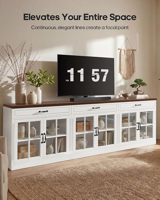 HAUOMS Modern Farmhouse Coffee Bar Cabinet - Image 9