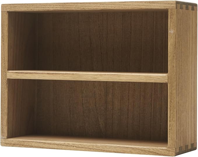 KIRIGEN 2-Tier Wooden Storage Cabinet, Solid Wood Kitchen Counter Organizer by KIRIGEN