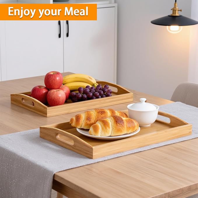 2-Pack Bamboo Serving Trays - Image 6