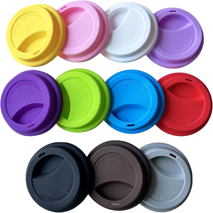Silicone Cup Covers, Reusable Silicone Lids - Image 3