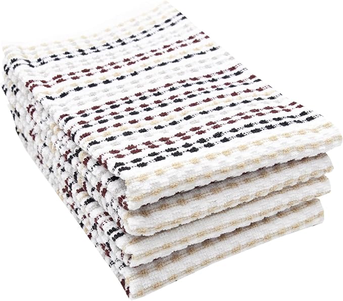 Ritz Pebble Bar Mop, Neutral Color, 4 Towel Set by RITZ