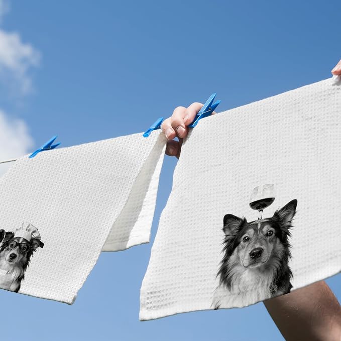 Funny Sheltie Hand Towels, Sheltie Gifts - Image 5