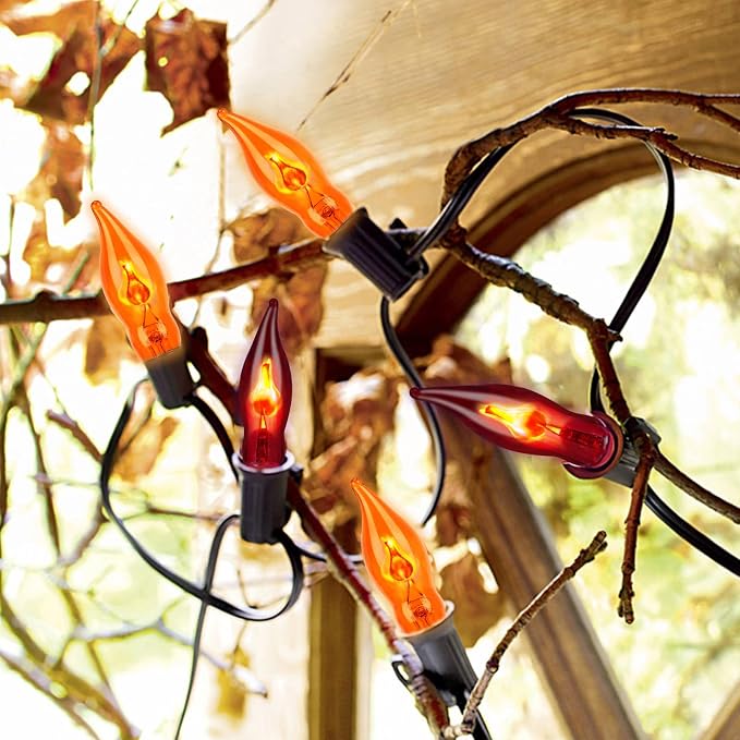 Couah Christmas Flickering Flame String Lights, 10Ft - Image 7
