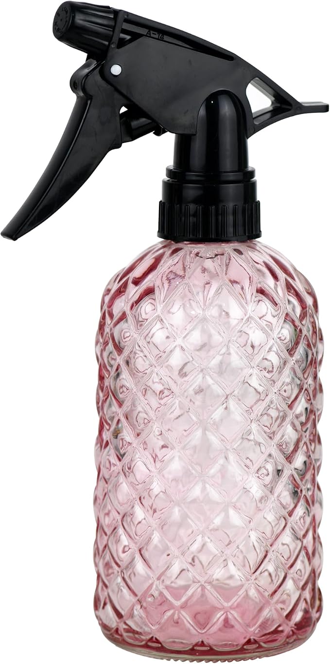 Glass Handheld Spray Bottle - 12oz Refillable Bottle ，Adjustable Nozzle by Wartter