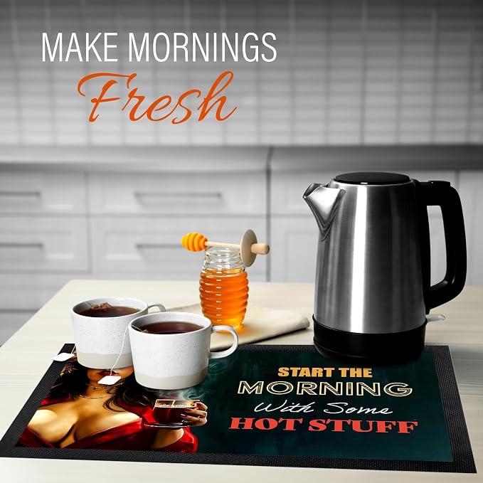 Coffee Bar Mat - Coffee Gifts - Coffee Lover - Coffee Bar Accessories - Barista - Image 4