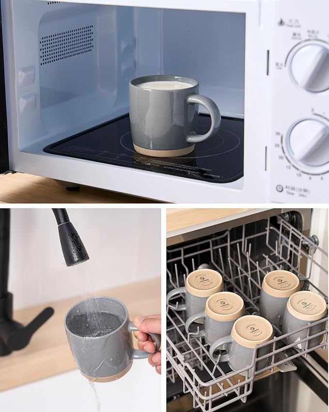 famiware Coffee Mugs for 6, 13 oz Mug Set, Dringking Cup - Image 4