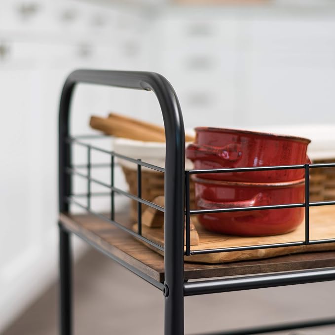 IRIS USA, Inc. 2-Tier Kitchen Storage Rolling Cart - Image 4