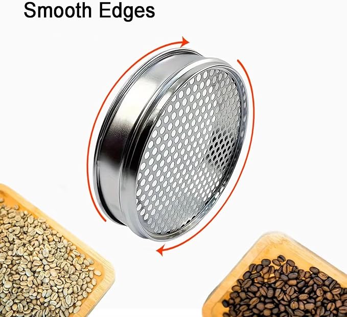 Premium Coffee Green Bean & Coffee Bean Grading Sieve Set, 8-inch Round Sifter - Image 6