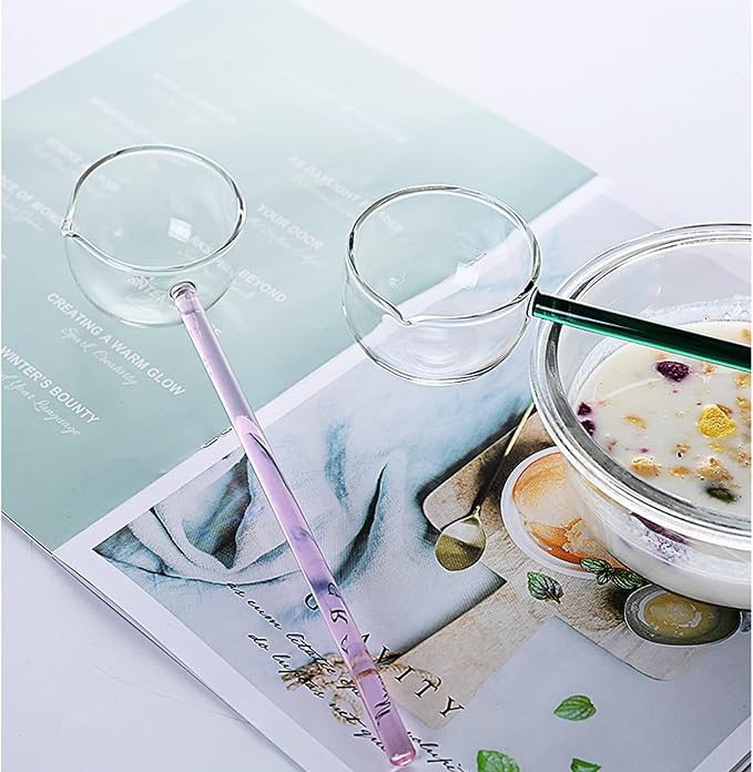 Clear Glass Stirring Spoons Transparent Crystal Teaspoons Milk Cocktail Cold - Image 4