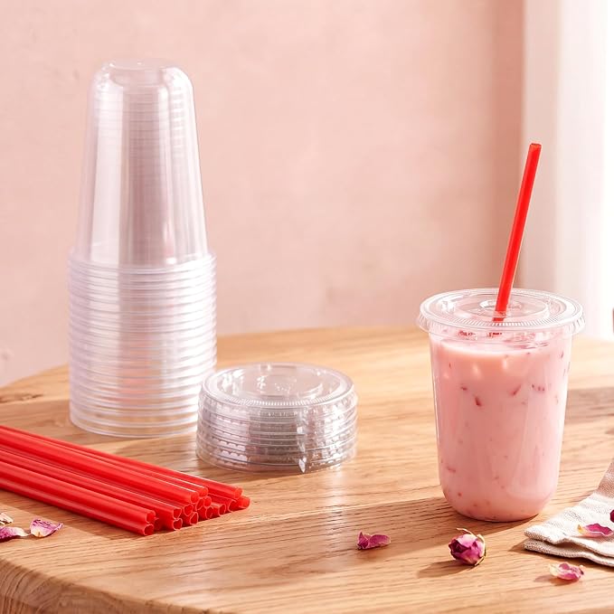 Ziliny 25 Sets Clear Plastic Cups - Image 5