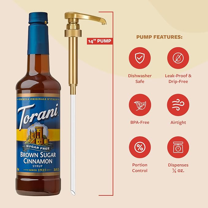 Torani Syrup Pump 4-Pack – Universal Coffee Syrup Pump Dispenser - Image 4