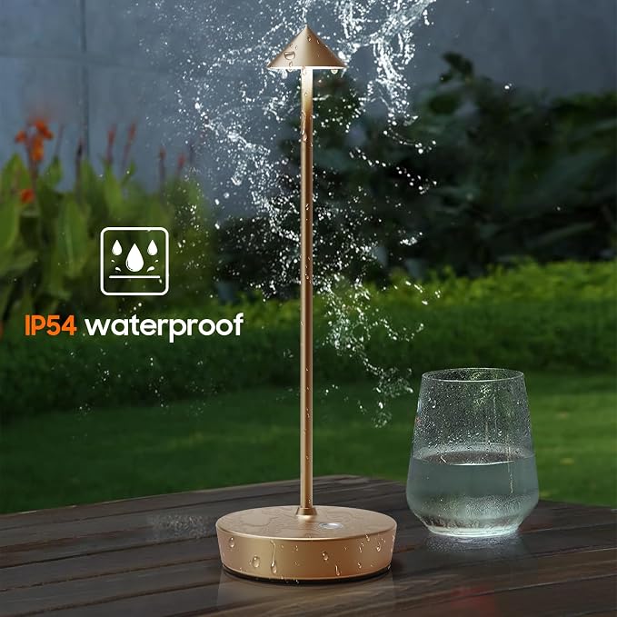 Set of 2 Rechargeable Cordless Table Lamp, 6000mAh LED Battery Operated Desk - Image 6