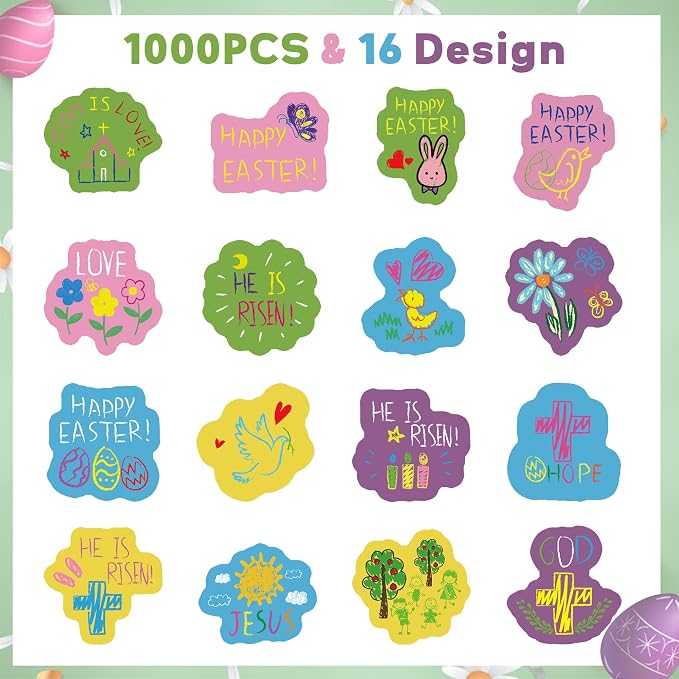 Haooryx Easter Kids' Sticker Rolls - Image 2