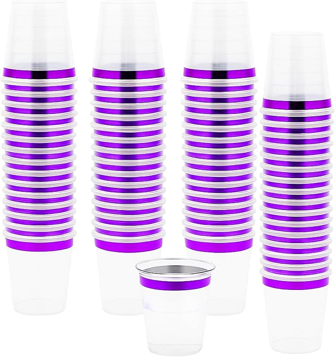 Mandala Crafts Disposable 1oz Plastic Mini Shot Glasses by MandalaCrafts